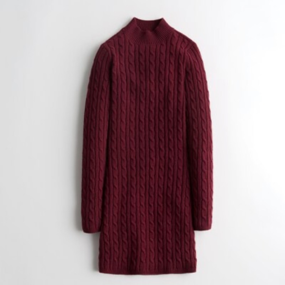 Girls Hollister cable knit sweater dress size M